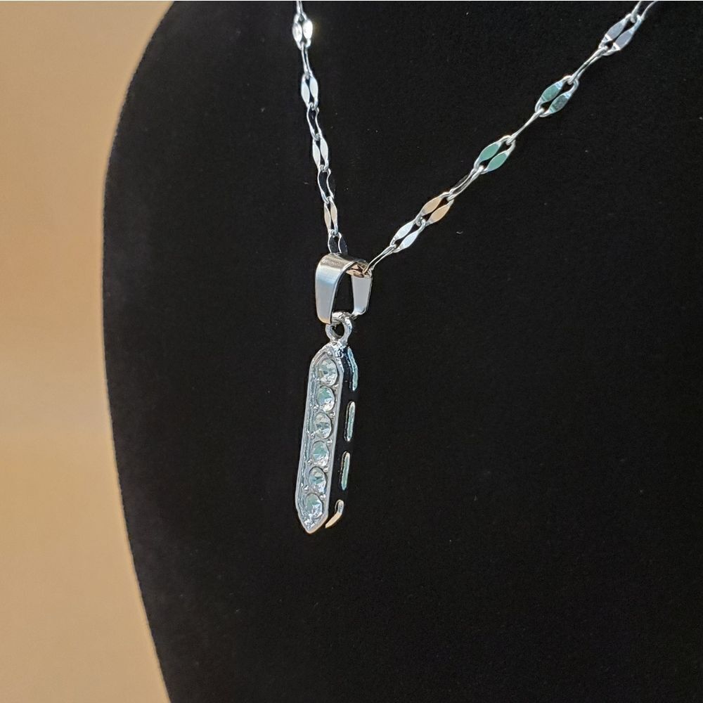 925 Sterling Silver Diamond Pendant Necklace - Women's Jewelry - Picture 7 of 9